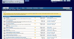 Desktop Screenshot of homerecording.com